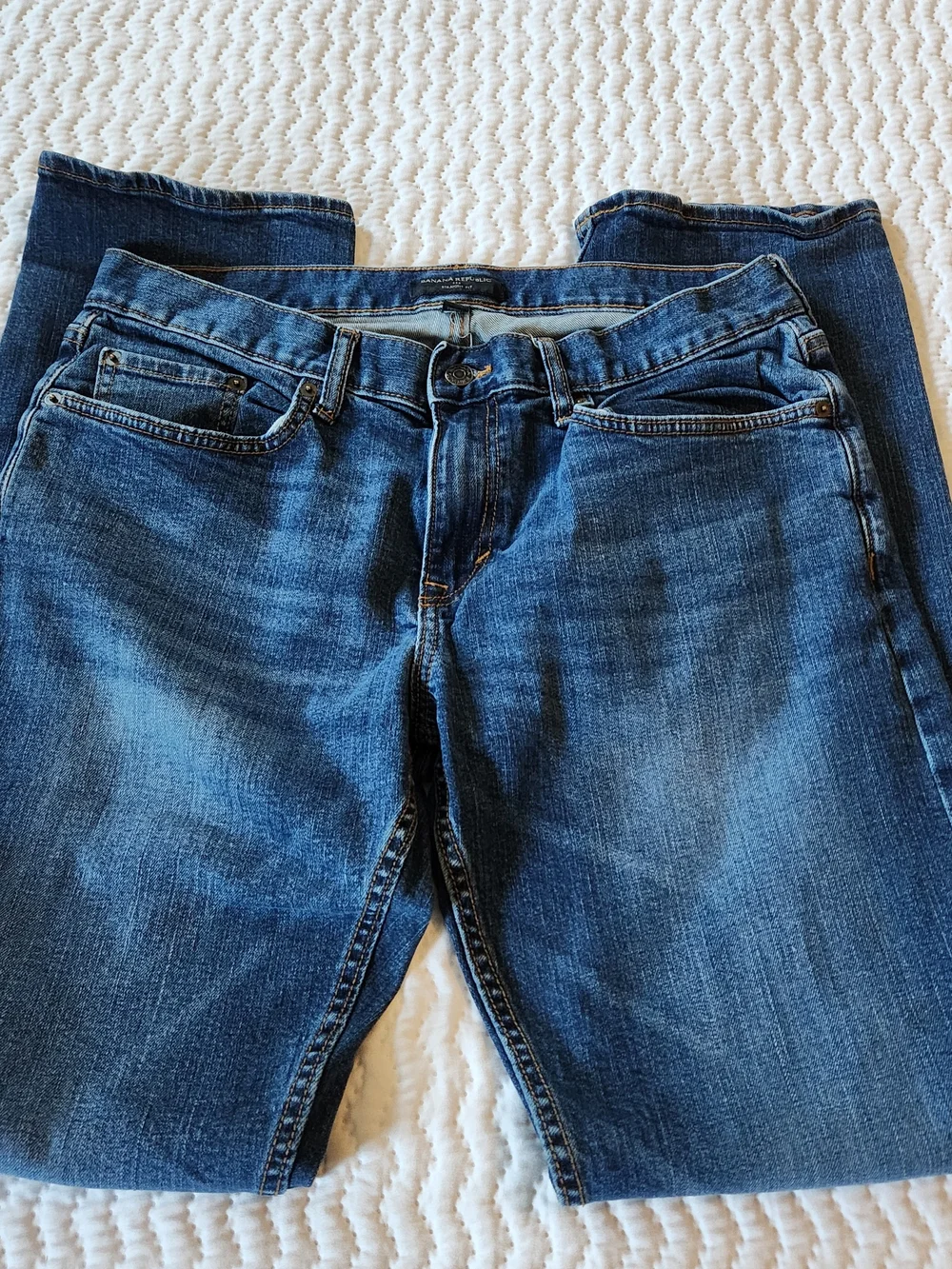 Banana Republic Men’s Straight Jeans in Dark Blue Denim Men's Size 33x34